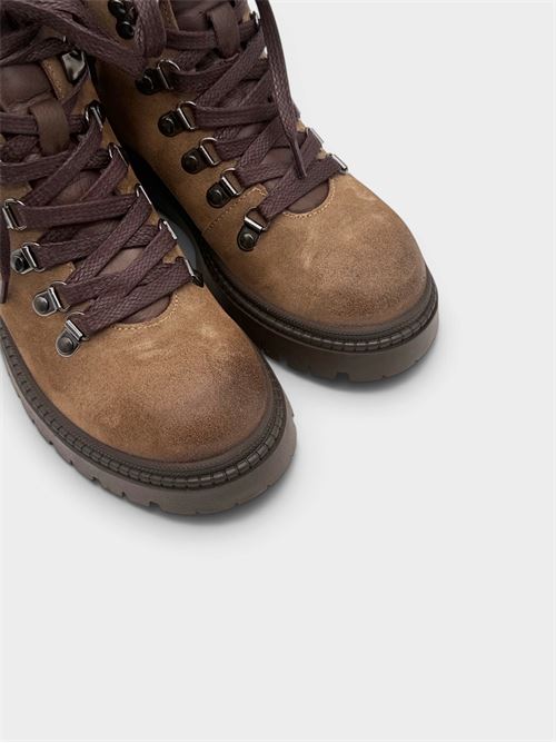 Pedula alta in suede sughero IL LACCIO | 51460SUEDESUGHERO382